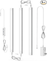 Under Cabinet Lighting, 4500K Daylight, 3 Pack 12 inch Linkable
