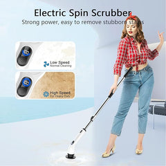 TUYU Electric Spin Scrubber, Cordless Cleaning Brush for Bathroom,Home