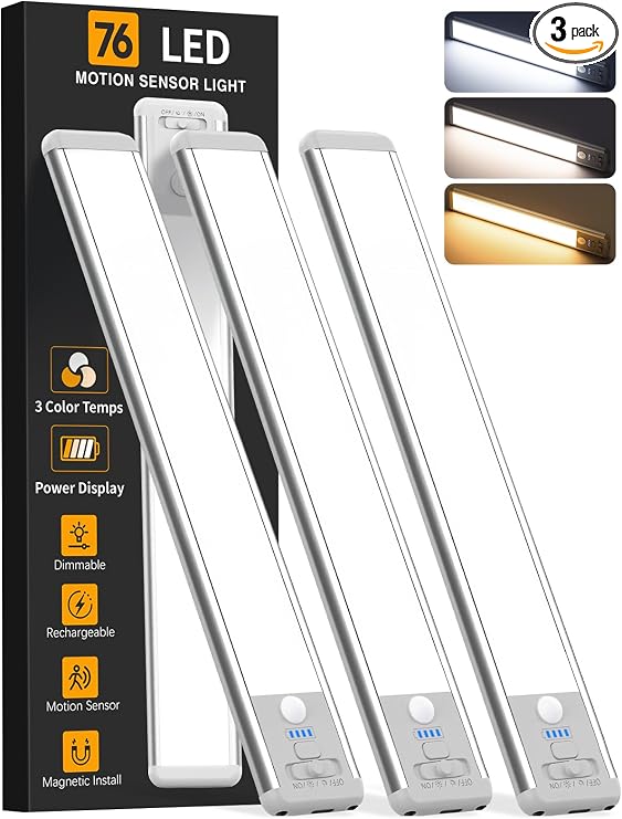 Rechargeable LED Motion Sensor Under Cabinet Light
