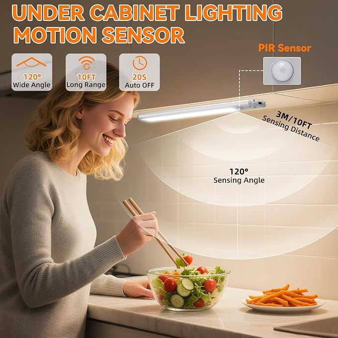 Rechargeable LED Motion Sensor Under Cabinet Light
